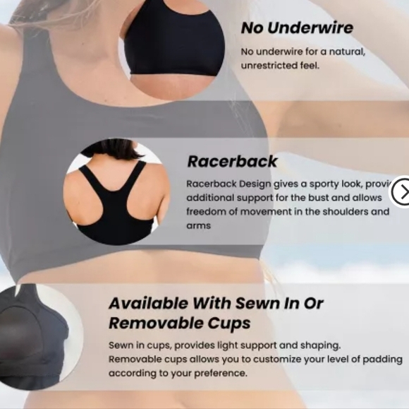 Calypsa - Women's Tie Dye Plus Size Racerback Swim Bra Sz. 1X NWT - Picture 3 of 10